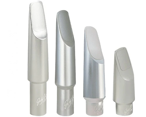 JodyJazz SUPER JET Baritone Saxophone Mouthpieces - Silver Plated Brass - Image 2