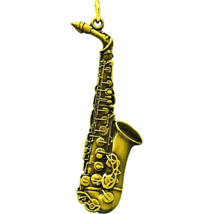 AIM GIFTS Alto Sax Antique Brass Keychain - K67 - Image 2