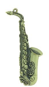 AIM GIFTS Alto Sax Antique Brass Keychain - K67 - Image 3
