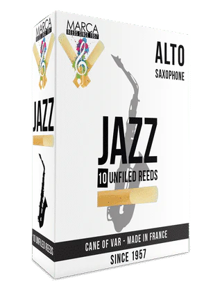 Marca JaZZ Unfiled Alto Saxophone Reeds - 10 Per Box