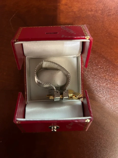 Oleg Bb Clarinet Silver Plated Ligature 01 Damaged Box B-Stock - Image 2