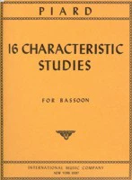 PIARD 16 CHARACTERISTIC STUDIES FOR BASSOON - 1208