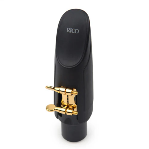 Rico Gold Plated Tenor Sax H-Ligature & Cap for Hard Rubber Mouthpiece - HTS1G - Image 4