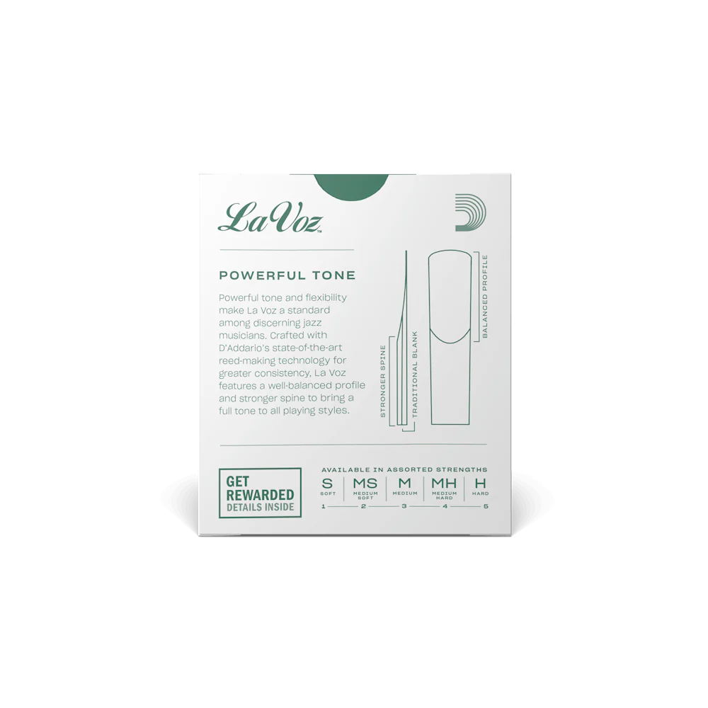 La Voz Soprano Saxophone Reeds -10 Per Box - Image 2