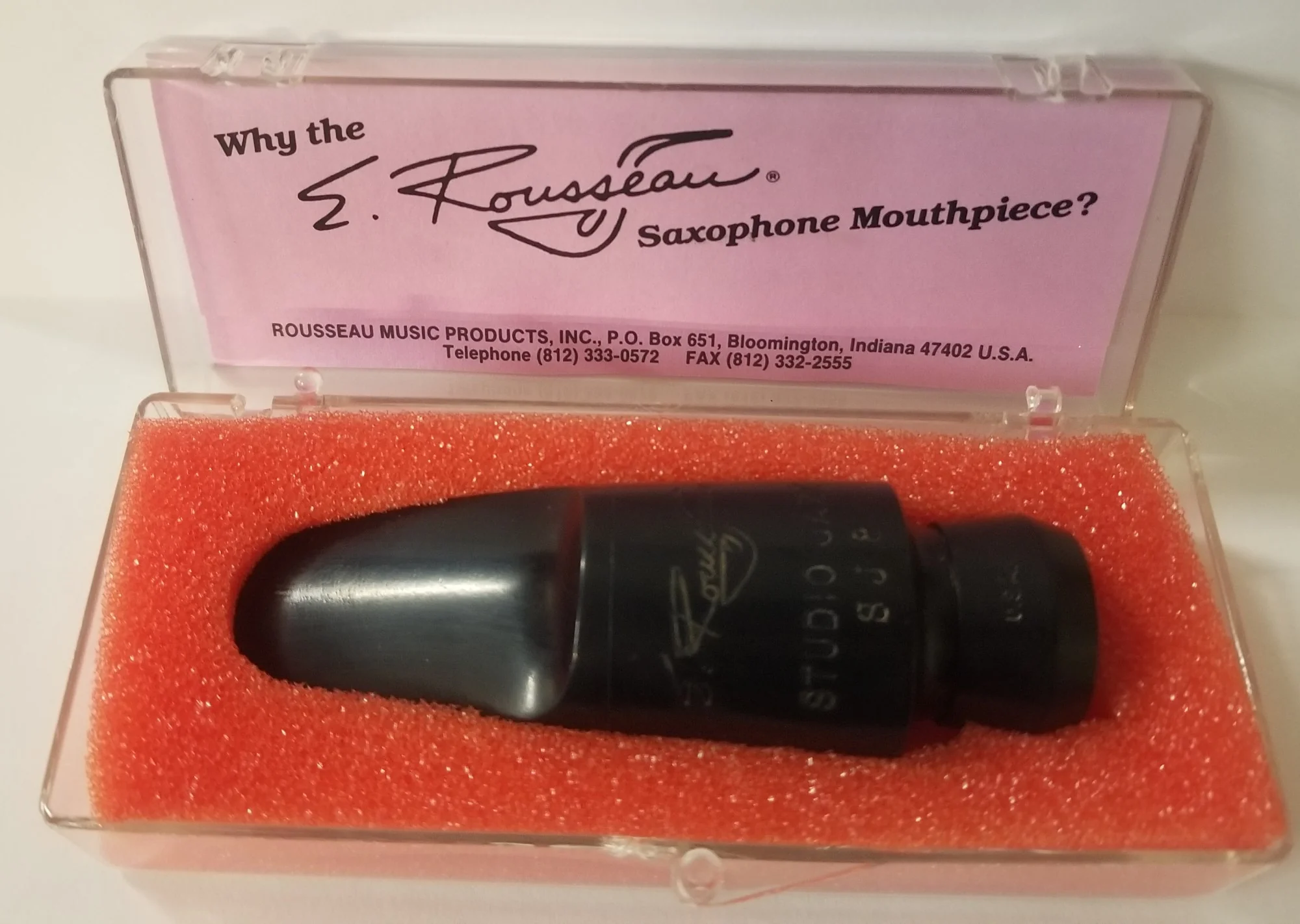 Original E. Rousseau Studio Jazz Alto Sax Mouthpiece - Image 8
