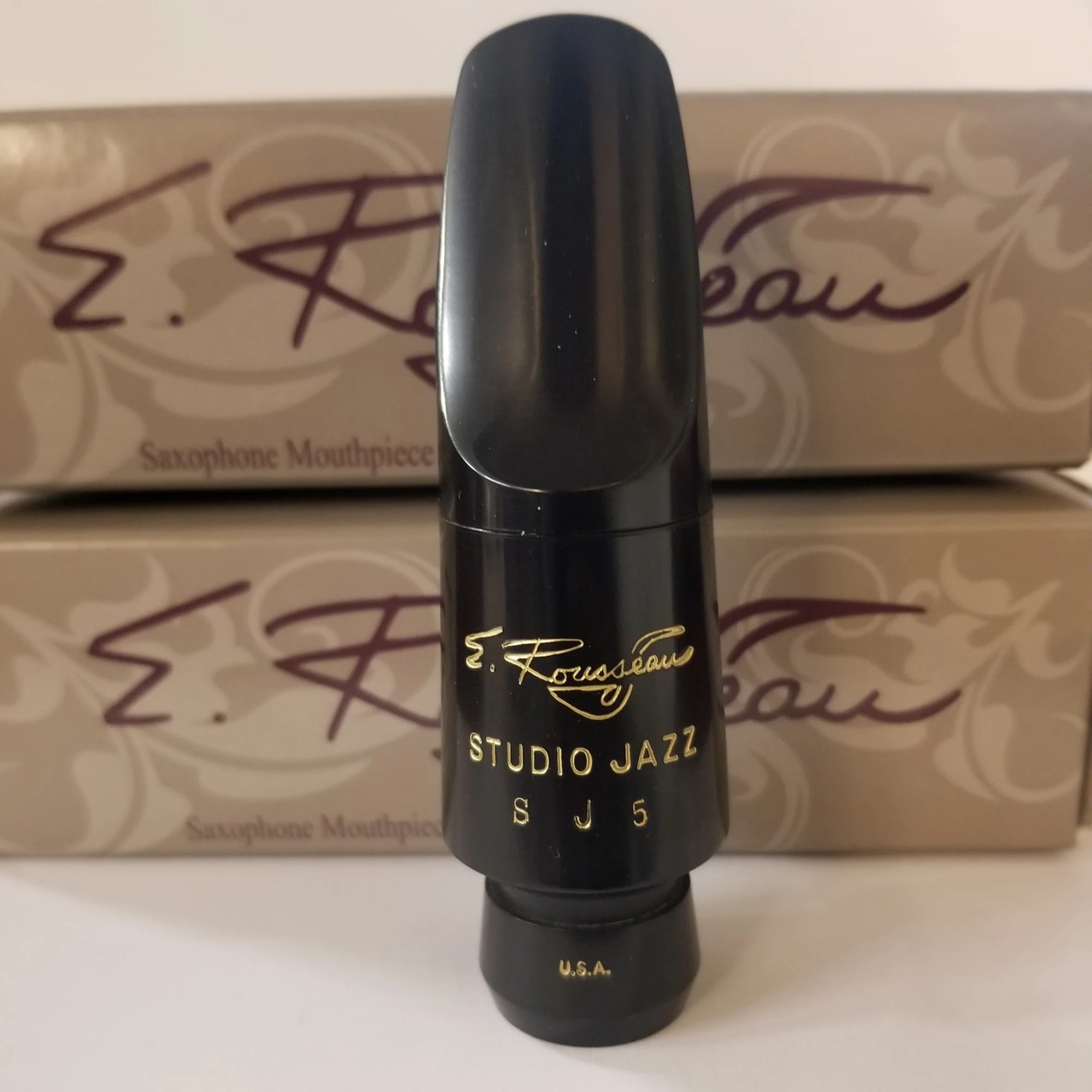 Original E. Rousseau Studio Jazz Tenor Sax Hard Rubber Mouthpiece - Image 5