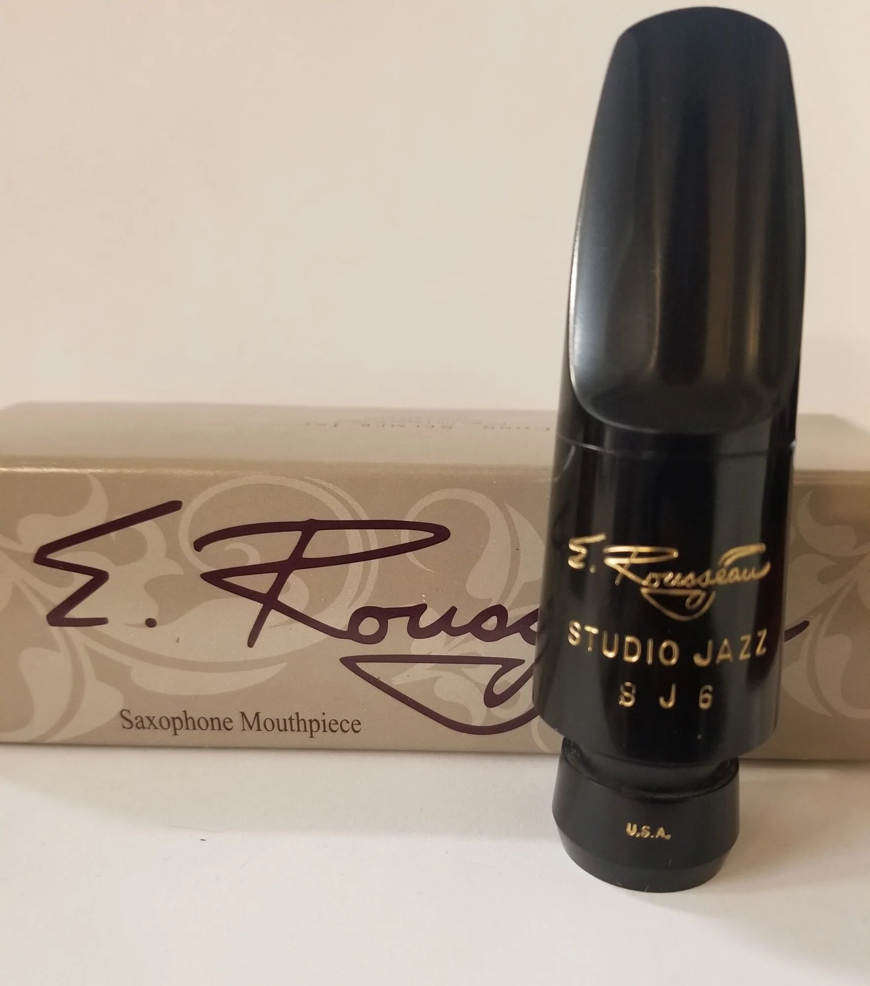 Original E. Rousseau Studio Jazz Tenor Sax Hard Rubber Mouthpiece - Image 6