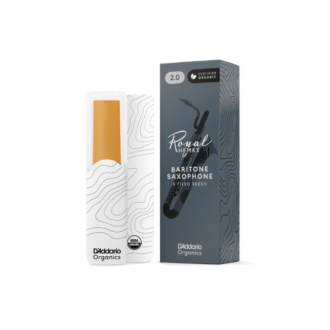 Royal Hemke Organic Baritone Saxophone Reeds Strength 2.0 5-Pack