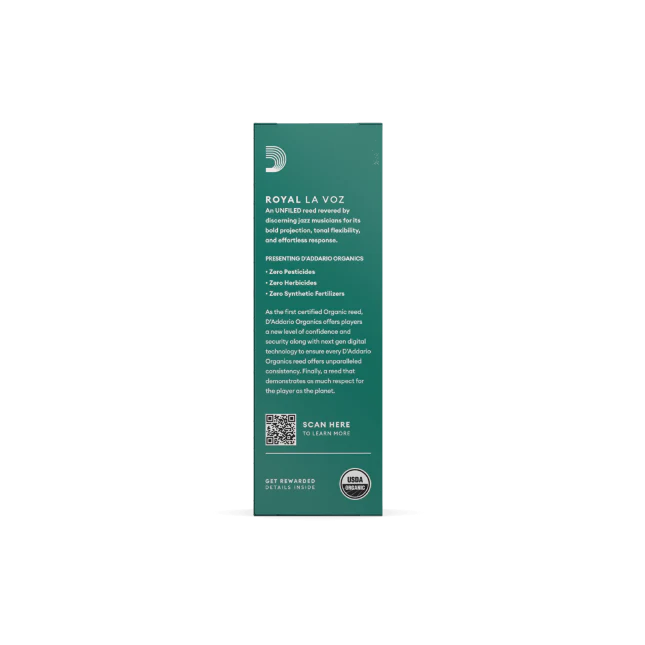 Royal La Voz Organic Baritone Saxophone Reeds Medium 5-Pack - Image 3
