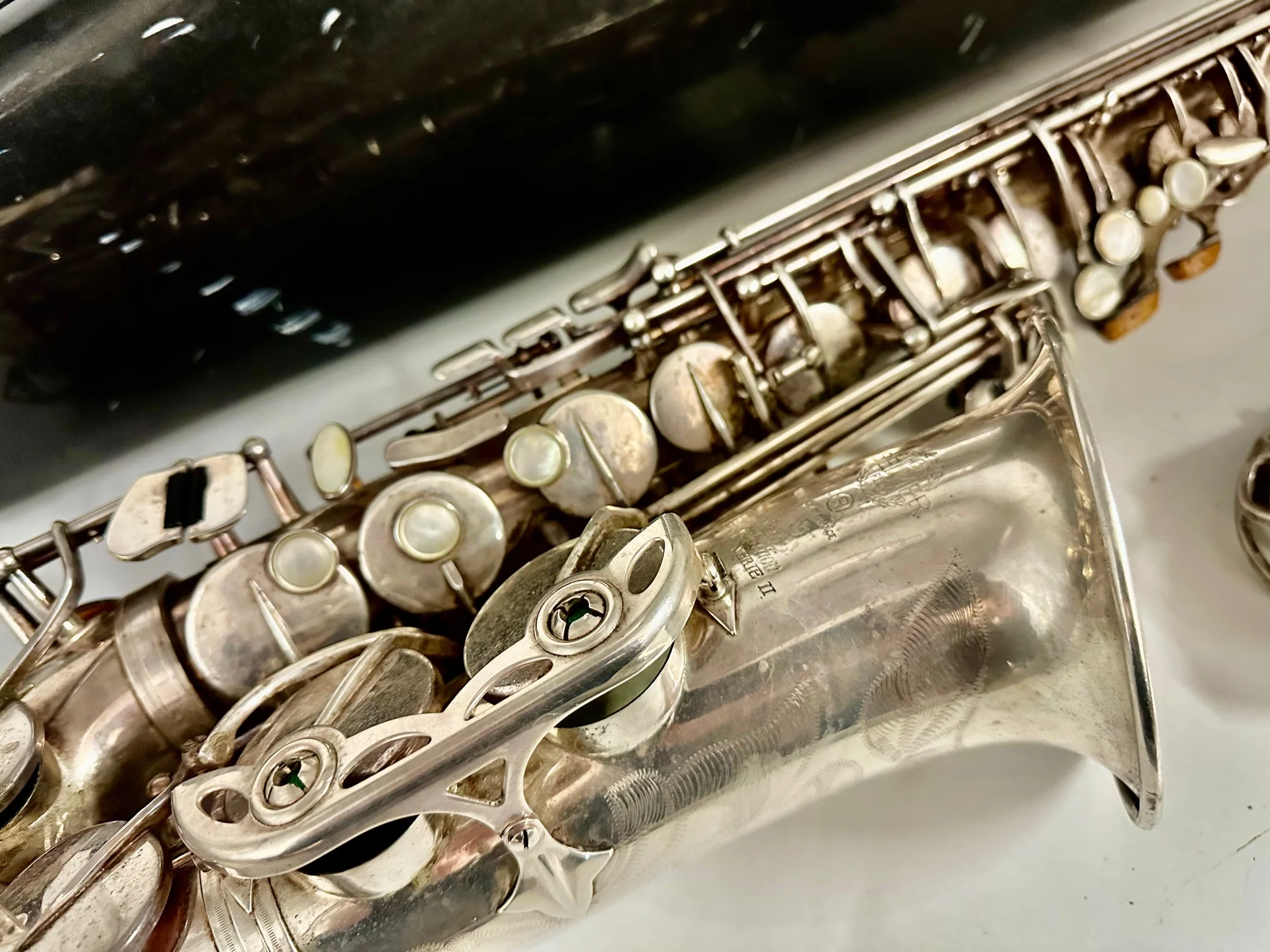 Used Selmer Paris Series II Alto Saxophone with Silver Plated Finish - Image 2