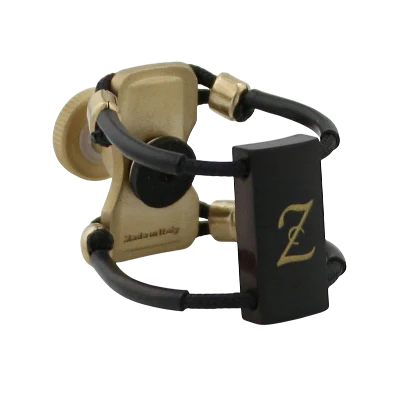 Zac ZL-1216X Brass Wood Ligature X-Grip - For Alto Sax Ebonite Mouthpiece, Medium Size