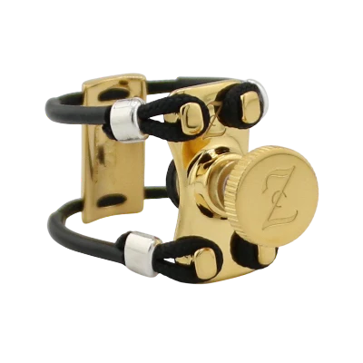 Zac ZL-6304NX New All Top Gold Metal Ligature X-Grip - For Bb Clarinet Mouthpiece, Medium Size - Image 2
