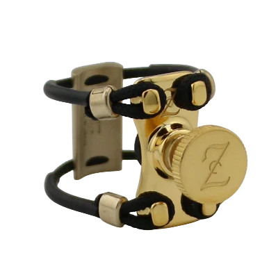 Zac ZL-3104NX New Gold Metal Ligature X-Grip - For Bb Clarinet Mouthpiece, Medium Size - Image 2