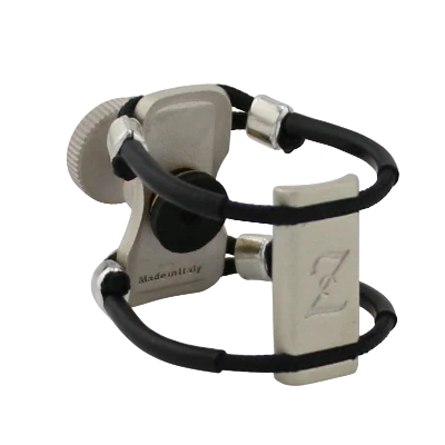 Zac ZL-4119X Top Silver Metal Ligature X-Grip - For Tenor Sax Metal Mouthpiece, Large Size