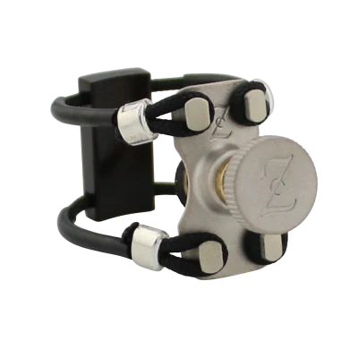 Zac ZL-4204X Top Silver Wood Ligature X-Grip - For Bb Clarinet Mouthpiece, Medium Size - Image 2